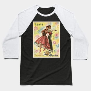 Vintage Spanish Travel Advertisement Baseball T-Shirt